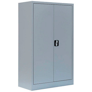 LÜLLMANN Stahlschrank 530290 lichtgrau 2 Fachböden 80,0 x 38,3 x 120,0 cm, aufgebaut, 1 St.