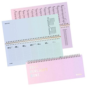 folia Tischquerkalender Rainbow 2027, 1 St.