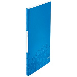 LEITZ WOW Sichtbuch DIN A4, 40 Hüllen blau-metallic