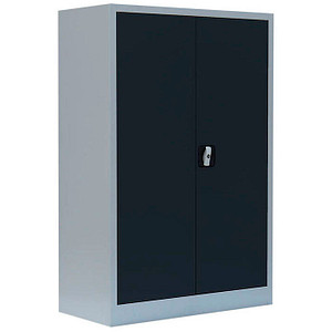 LÜLLMANN Stahlschrank 530328 anthrazit, lichtgrau 2 Fachböden 92,5 x 42,2 x 120,0 cm, aufgebaut, 1 St.