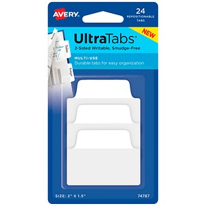 AVERY Zweckform UltraTabs Multi-Use Haftmarker weiß 24 Blatt