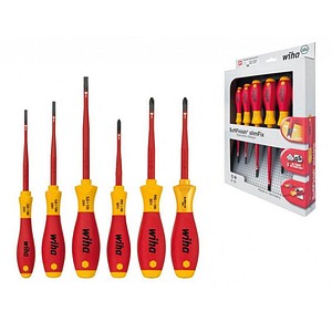 Wiha Schraubendreher-Set SoftFinish® electric PlusMinus/SL/PZ/PH 38362 6-tlg.