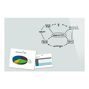 Be!Board® Glas-Magnettafel 90,0 x 60,0 cm weiß