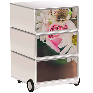 PAPERFLOW easyBox Garden Factory Rollcontainer bunt 611139 4 Auszüge 39,0 x 43,6 x 64,2 cm