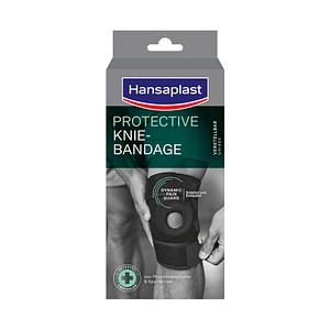 Hansaplast Kniebandage PROTECTIVE  02580 schwarz, 1 St.
