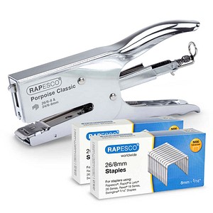 RAPESCO® Heftzange Porpoise Classic silber, 1 St.