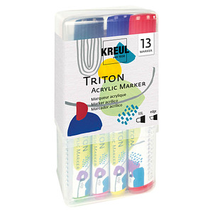 KREUL Triton Power Pack Acrylstifte farbsortiert 15,0 + 1,4 mm, 13 St.