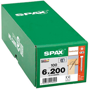 SPAX® Holzbauschrauben T30 Zylinderkopf WIROX 200mm  x 6 mm, 100 St.