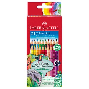 FABER-CASTELL Colour GRIP Buntstifte farbsortiert, 24 St.