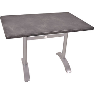 Garden Pleasure PAMIR Bistrotisch rechteckig Spanplatte dunkelgrau 110,0 x 70,0 x 74,0 cm, 1 St.