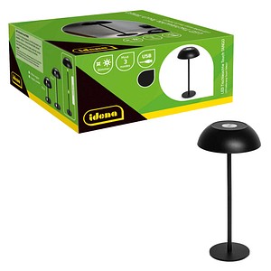 Idena Tango Touch LED Tischlampe schwarz