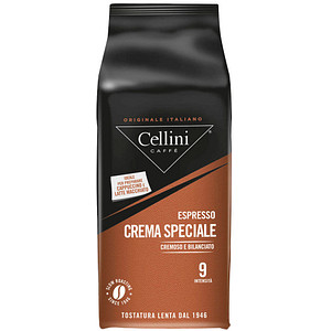 Cellini ESPRESSO CREMA SPECIALE Espressobohnen, Arabica- und Robustabohnen kräftig, 1 kg