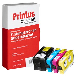 Printus  schwarz, cyan, magenta, gelb Druckerpatronen kompatibel zu HP 920XL (C2N92AE), 4er-Set