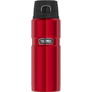 THERMOS® Isolierflasche Stainless King rot, schwarz 700,0 ml, 1 St.