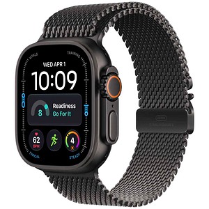 Apple Watch Ultra 4 49 mm schwarz (GPS + Cellular) Milanaise-Armband M  schwarz