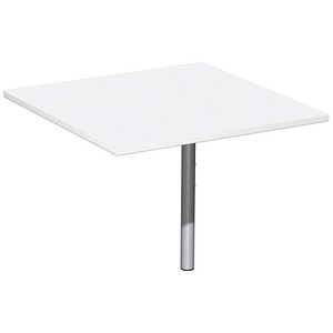 geramöbel Verbindungsplatte Flex weiß, quadratisch 80,0 x 80,0 x 2,5 cm