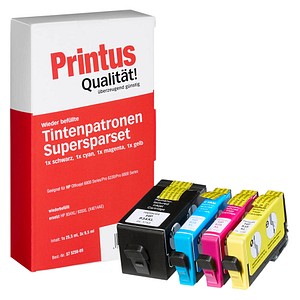 Printus  schwarz, cyan, magenta, gelb Druckerpatronen kompatibel zu HP 934XL/935XL (X4E14AE), 4er-Set