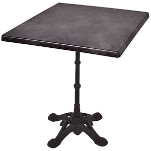 Garden Pleasure CIVETTA Bistrotisch quadratisch Spanplatte dunkelgrau 70,0 x 70,0 x 74,0 cm, 1 St.