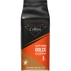 Cellini CAFFÈ CREMA DOLCE Kaffeebohnen, Arabica- und Robustabohnen mild, 1 kg