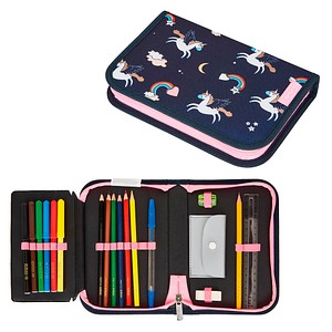herlitz Federmäppchen befüllt Dreamy Unicorn Motiv 19-teilig, 20,5 x 14,0 cm