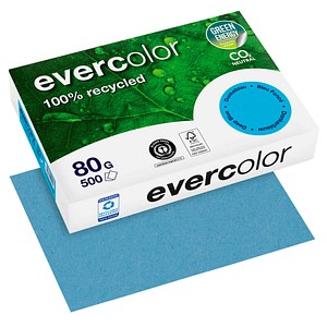 Clairefontaine Recyclingpapier Evercolor dunkelblau DIN A4 80 g/qm 500 Blatt Clairefontaine Recyclingpapier Evercolor dunkelblau DIN A4 80 g/qm 500 Blatt