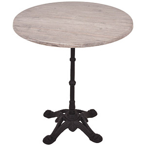 Garden Pleasure CIVETTA Bistrotisch rund Spanplatte hellbraun 70,0 x 70,0 x 74,0 cm, 1 St.