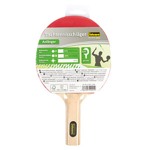 Idena Tischtennisschläger Anfänger rot, 1 St.