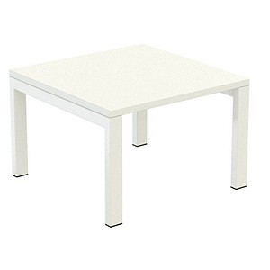 meet powered by PAPERFLOW Beistelltisch quadratisch Spanplatte weiß 60,0 x 60,0 x 40,0 cm, 1 St.