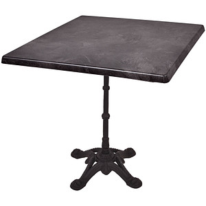 Garden Pleasure CIVETTA Bistrotisch quadratisch Spanplatte dunkelgrau 80,0 x 80,0 x 74,0 cm, 1 St.