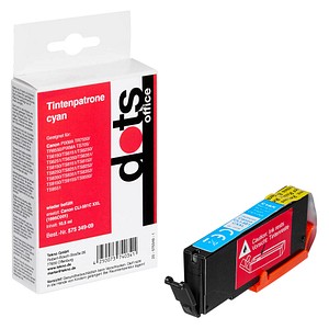 dots  cyan Druckerpatrone kompatibel zu Canon CLI-581 C XXL