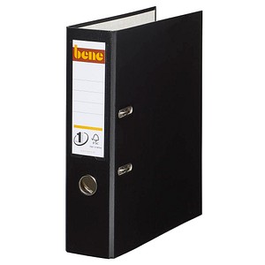 bene No.1 Power Ordner schwarz Kunststoff 8,0 cm DIN A4 bene No.1 Power Ordner schwarz Kunststoff 8,0 cm DIN A4