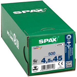 SPAX® Universalschrauben Z2 Senkkopf WIROX 45mm  x 4,5 mm, 500 St.