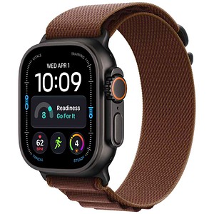 Apple Watch Ultra 4 49 mm Schwarz (GPS + Cellular) Alpine-Armband S  burgunder