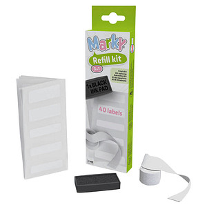 COLOP Stempelkissen Marky Nachfüllset schwarz, 1 Set