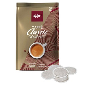 Käfer Caffè Classic Gourmet Kaffeepads, Arabica- und Robustabohnen mild, 36 St.