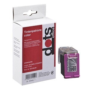 dots  color Druckerpatrone kompatibel zu HP 300XL (CC644EE)