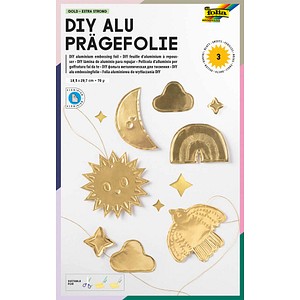 folia Prägefolie gold, 3 Blatt