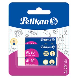 Pelikan Radiergummis weiß, 3 St.