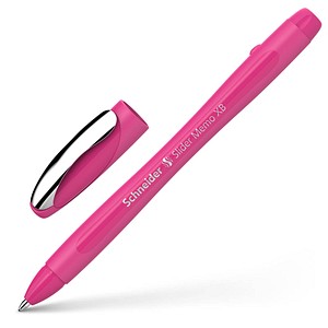 Schneider Kugelschreiber Slider Memo power pink, Schreibfarbe: blau, 1 St.