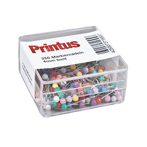 Printus Pinnnadeln farbsortiert, 250 St.