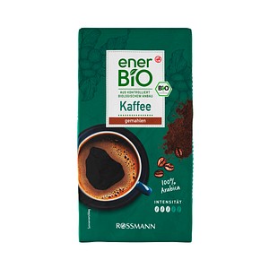 enerBiO Bio-Kaffee, gemahlen, Arabicabohnen kräftig, 500 g