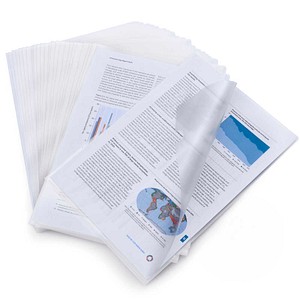 RAPESCO® Sichthüllen ECO DIN A4 transparent genarbt, 25 St.