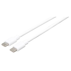goobay USB C 2.0 Kabel 0,5 m weiß, 1 St.