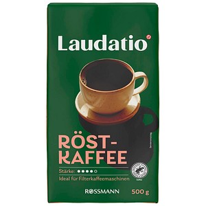 LAUDATIO Kaffee, gemahlen, Arabica- und Robustabohnen 500 g
