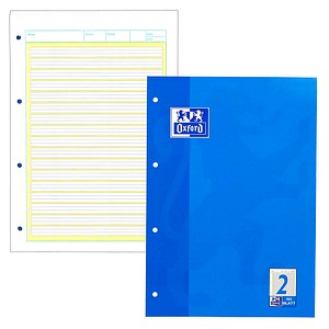 OXFORD Arbeitsblock CLASSI DIN A4 liniert Lineatur 2, 50 Blatt