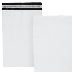 LMG Folienversandtaschen Super elastisch ohne Fenster weiß 100 St.