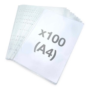 RAPESCO® Sichthüllen ECO DIN A4 transparent genarbt, 100 St.