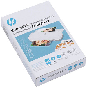 HP Laminierfolien Everyday glänzend für Visitenkartenformat 80 micron, 100 St.
