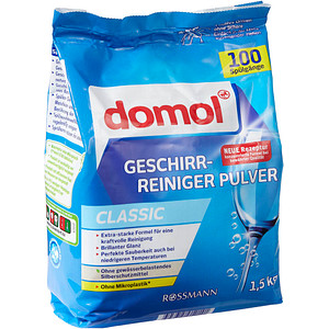 domol CLASSIC Spülmaschinen-Pulver 1,5 kg, 1 St.