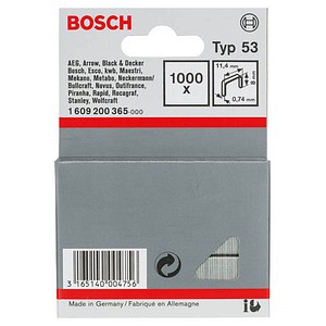 BOSCH Tackerklammern Typ 53 8 mm, 1.000 St.
